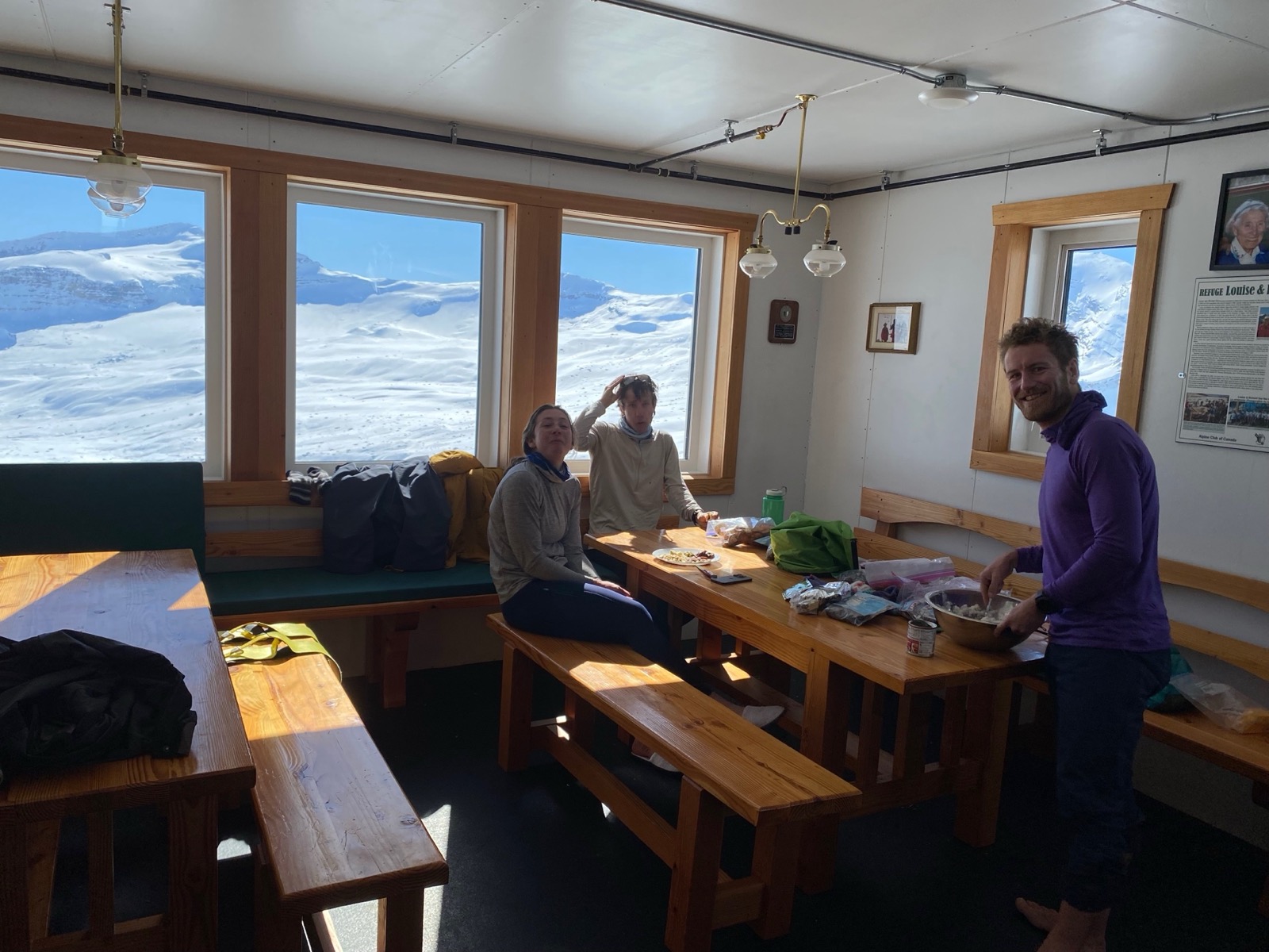 The hut had a nice view.