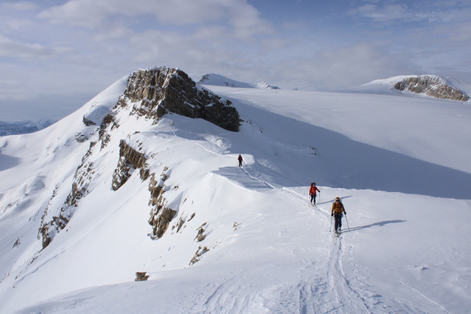 Traversing towards Richard Guy Hut.