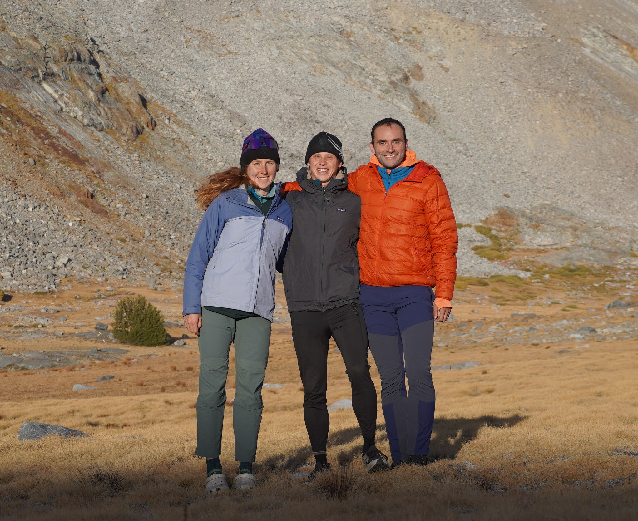 The three of us at our first camp