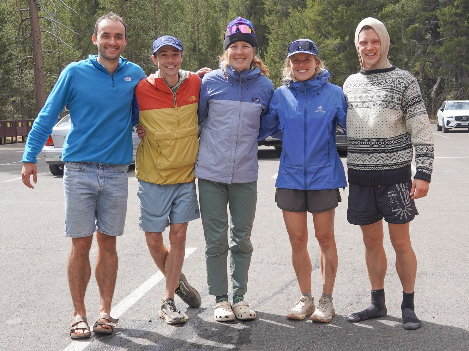 Reunited with friends back at the trailhead